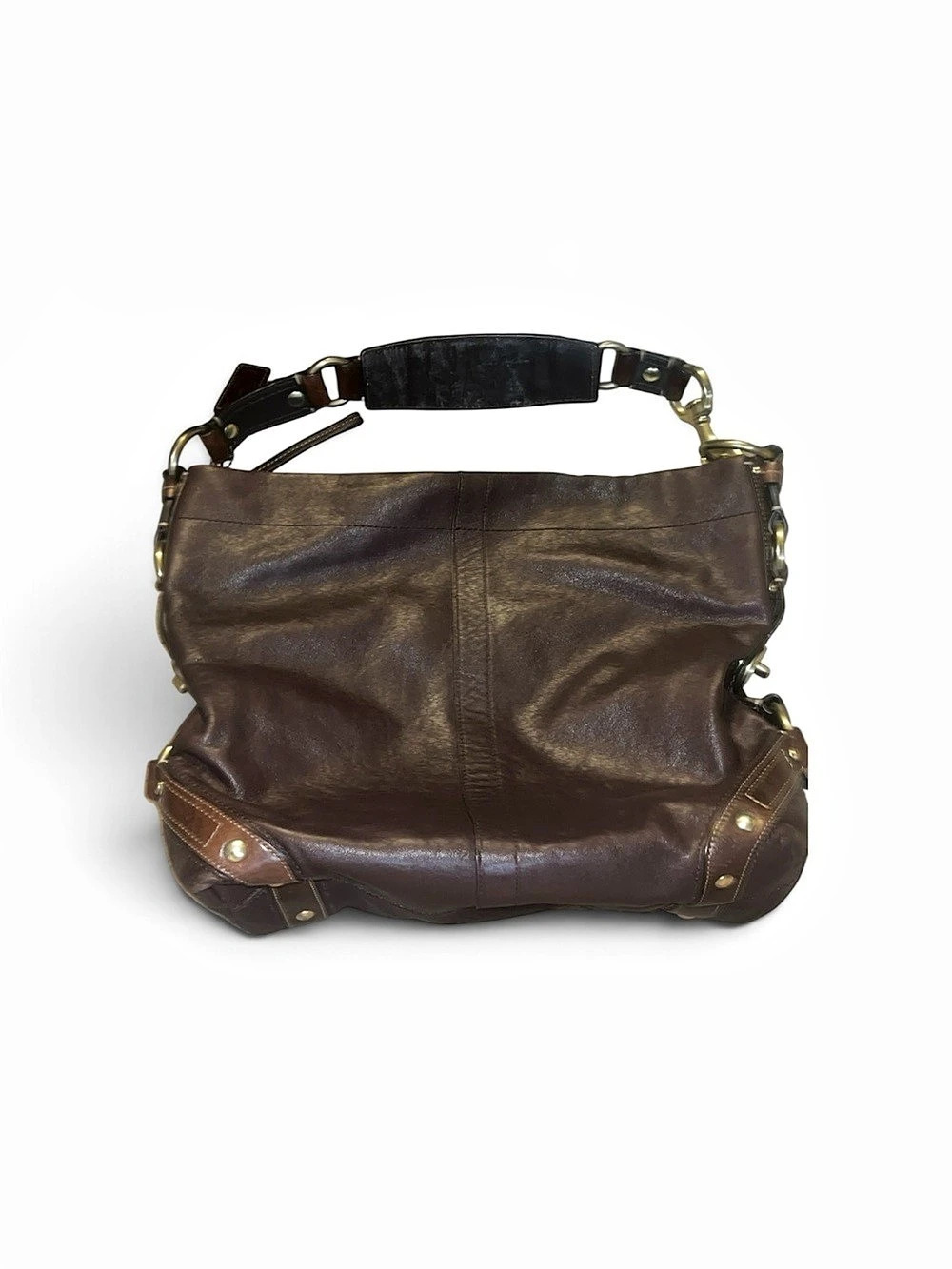 Coach Leather Shoulder Bag in Brown